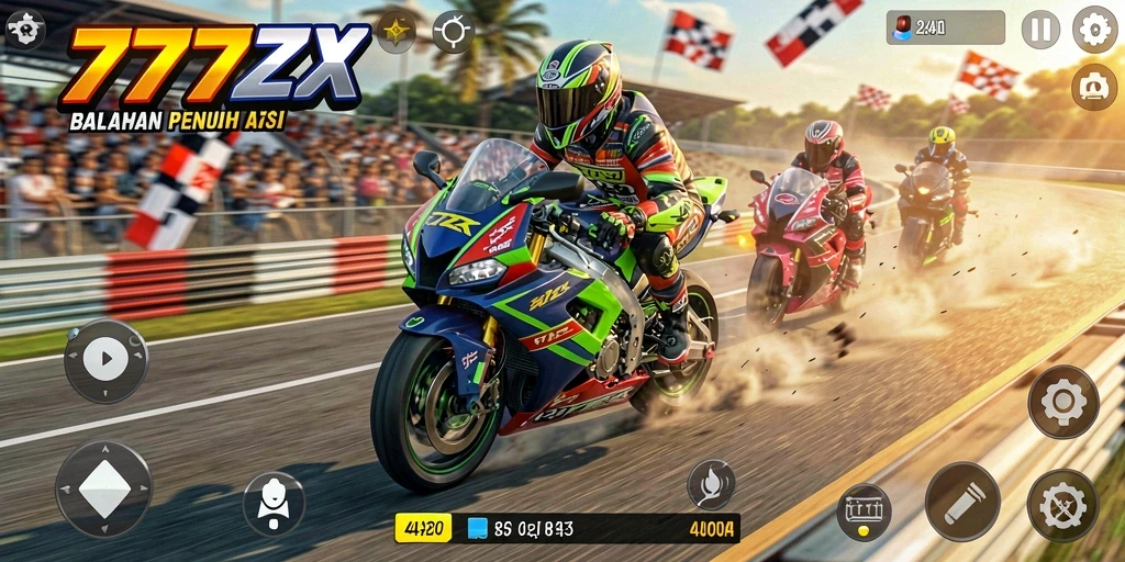 Tampilan gameplay 777ZX yang menegangkan dan seru.