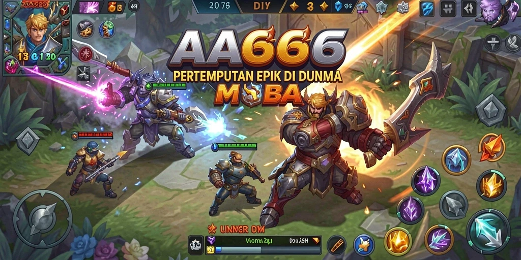 Screenshot gameplay AA666 menunjukkan aksi pertempuran yang intens dan mendebarkan.