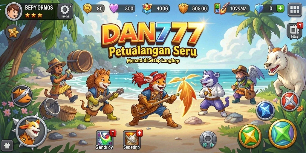 Tampilan gameplay seru dari petualangan di DAN777.