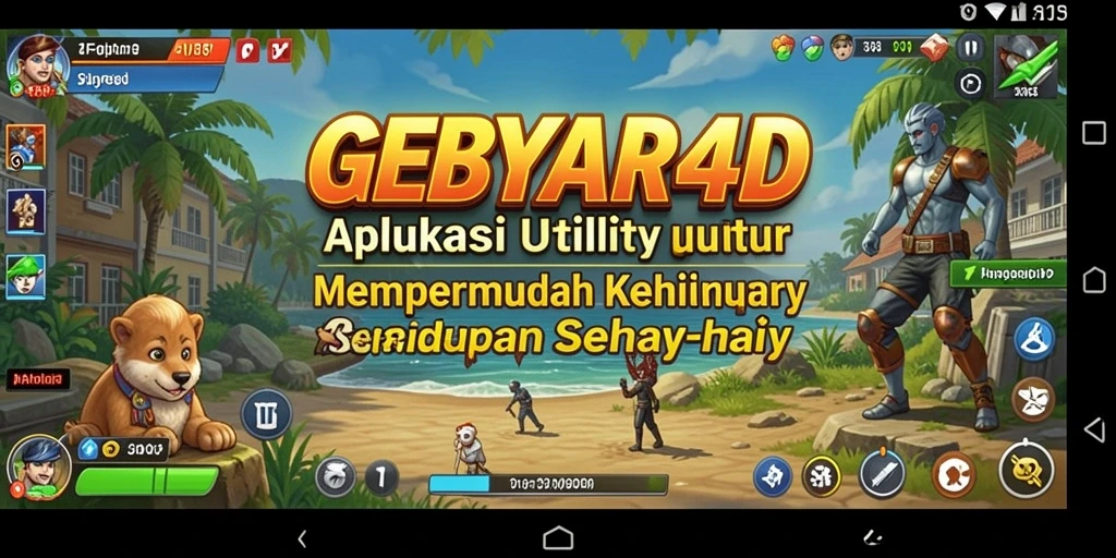 Tampilan antarmuka GEBYAR4D yang user-friendly dan modern.