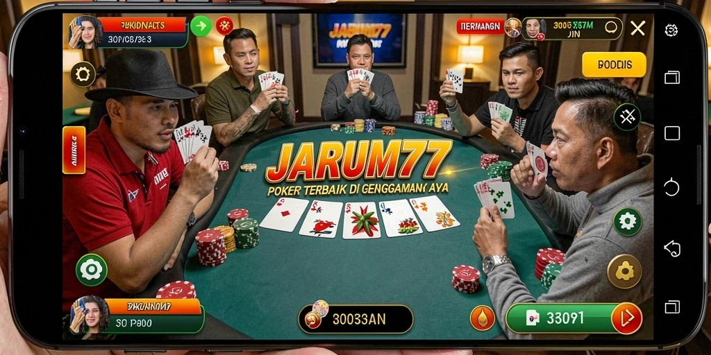 Gambaran gameplay menarik dari permainan Poker JARUM77.