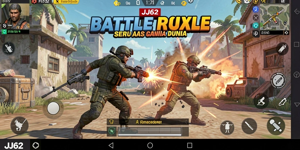 Gameplay seru di <strong>JJ62</strong> dengan pertempuran intens di arena.