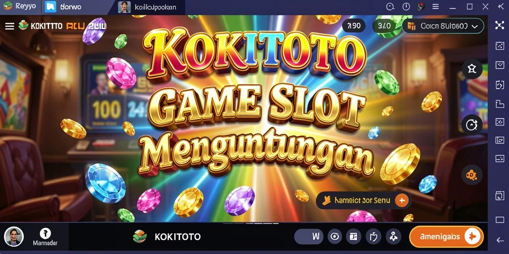 Tampilan gameplay KOKITOTO yang menakjubkan dan penuh aksi.