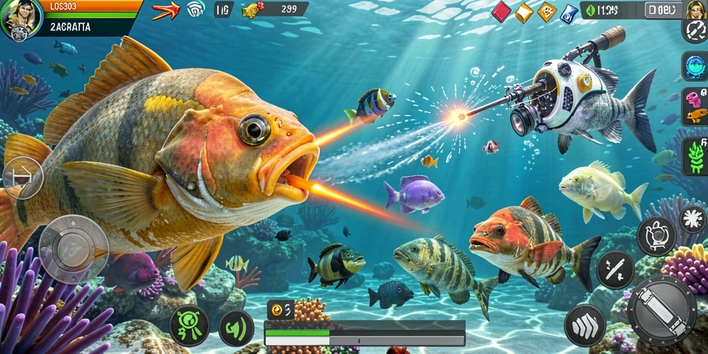 Screenshot utama LOS303 menunjukkan gameplay Tembak Ikan yang menarik dan penuh aksi.