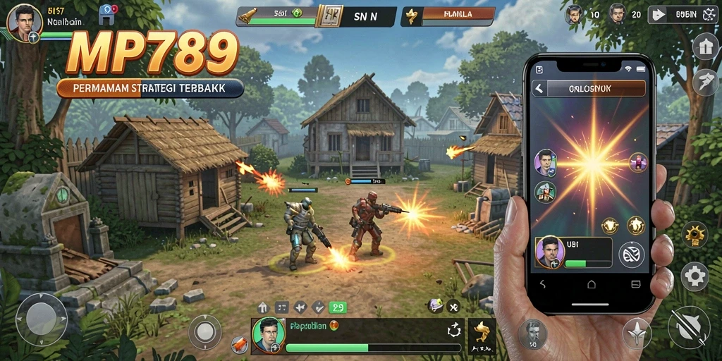 Tangkapan layar utama MVP789 menampilkan aksi strategis gameplay yang intens.