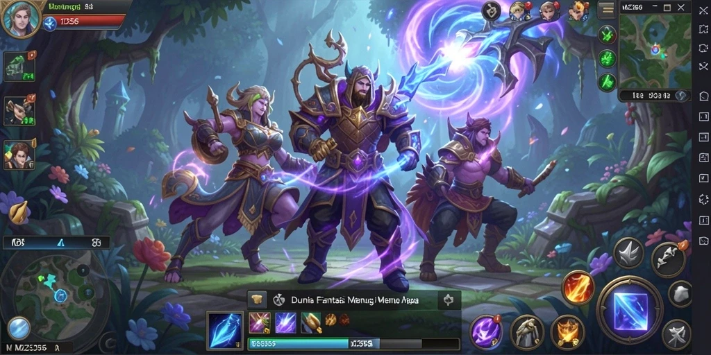 Screenshot MZ356 menampilkan petualangan seru dalam dunia MMORPG.