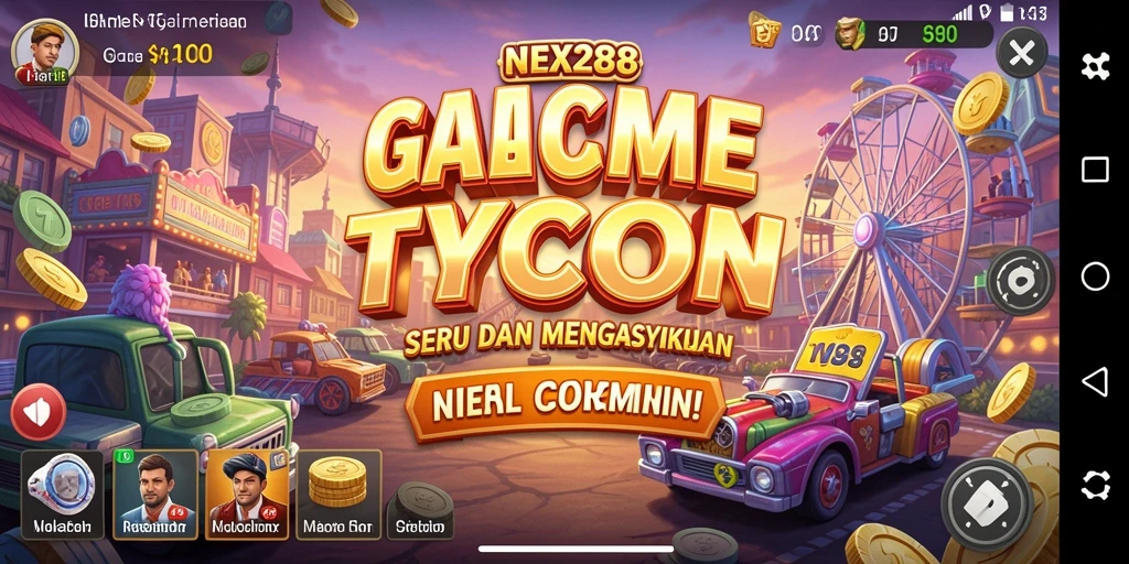 Tampilan menarik dari gameplay NEX288 yang penuh strategi Tycoon.