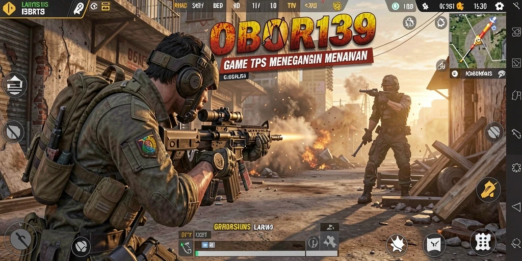 Tangkapan layar utama OBOR138 menampilkan aksi mendebarkan dalam gameplay TPS.