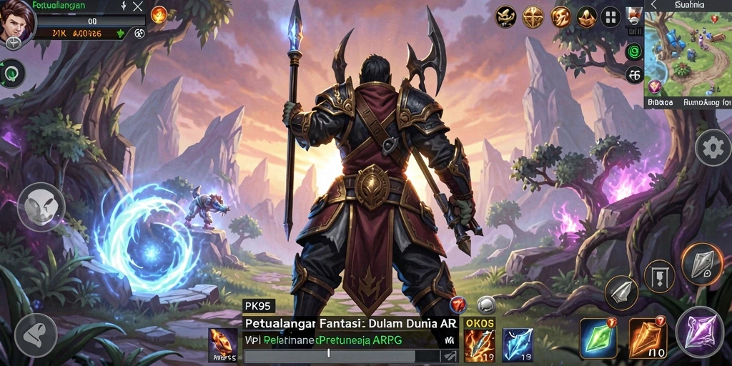 Tampilan gameplay PK95 menunjukkan pertempuran seru dan grafik menawan.