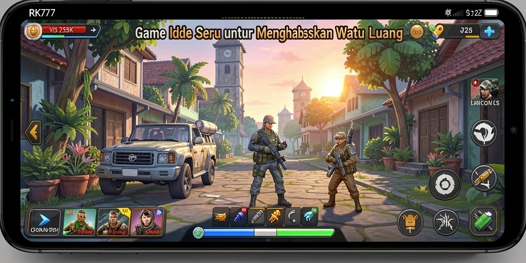 Tampilan gameplay RK77 yang seru dan menarik.