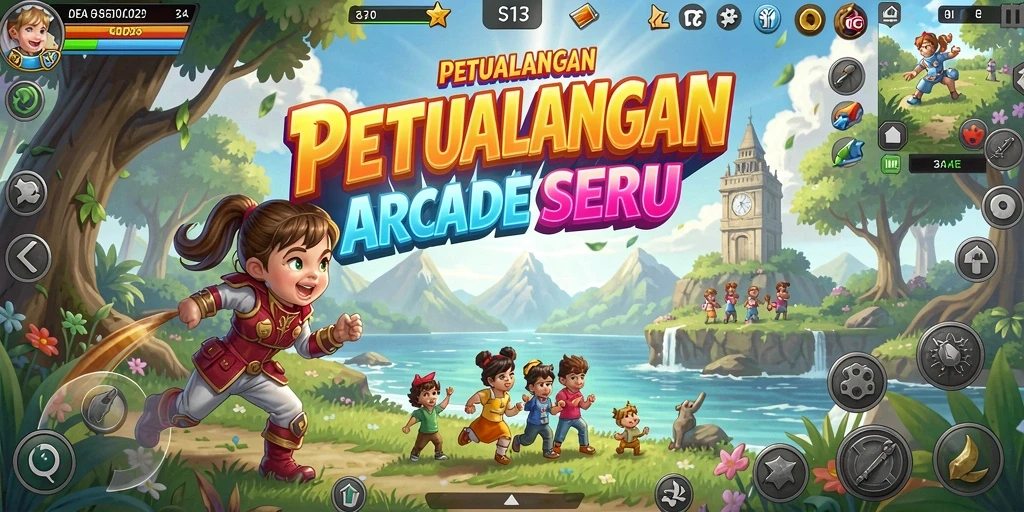 Screeshot gameplay S13 yang menunjukkan aksi seru dalam Arcade.
