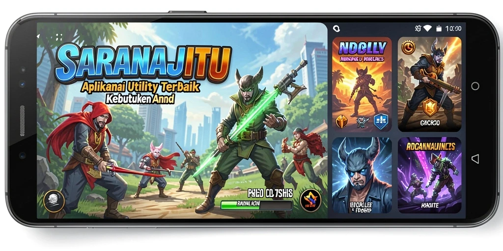 Tampilan antarmuka utama SARANAJITU yang sederhana dan intuitif.