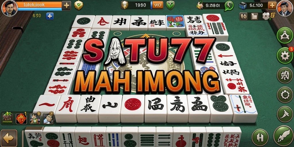 Screenshot SATU77 menampilkan gameplay Mahjong yang seru dan interaktif.