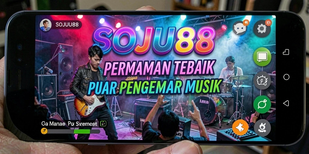 Tampilan gameplay SOJU88 yang menarik dengan berbagai lagu musik.