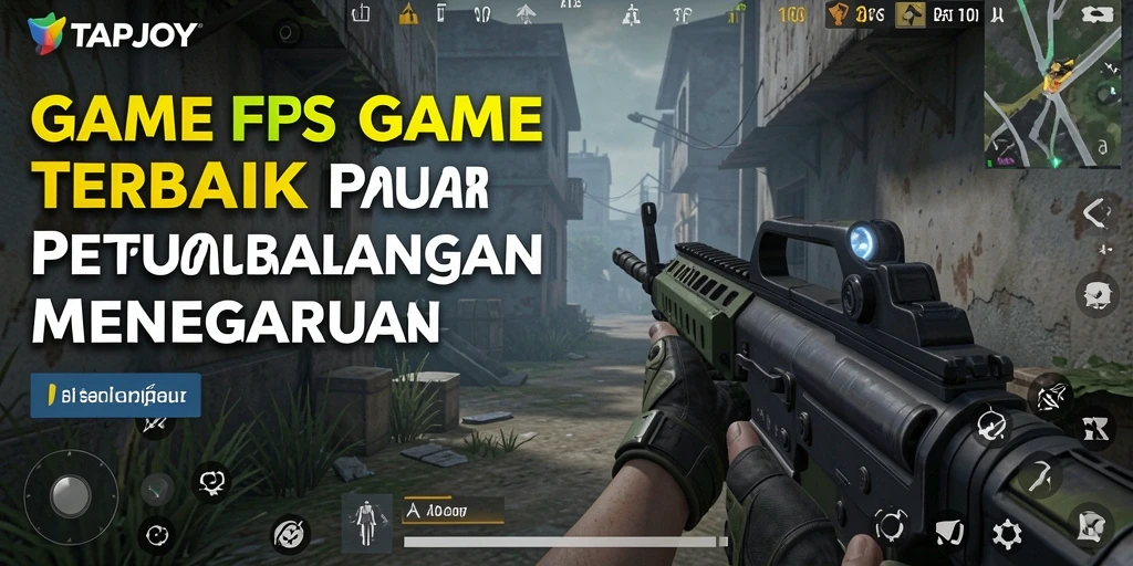 Tampilan gameplay TAPJOY yang mendebarkan dan penuh aksi FPS.