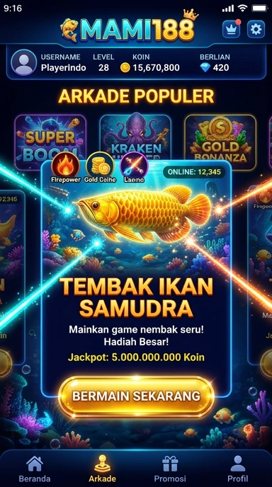 Screenshot aplikasi mami188 dengan antarmuka yang menarik.